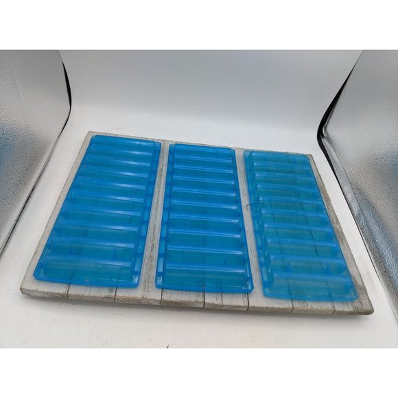 Water Sports Bottle Ice Cube Mold Tray Set of 3 Blue 3 3/4" by 3/4" - Picture 5 of 6